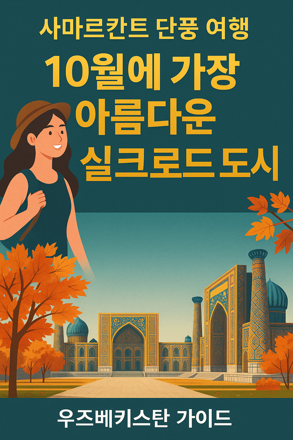 사마르칸트 단풍 여행 – 실크로드 가을 유적지의 황홀한 풍경, 우즈베키스탄 가이드