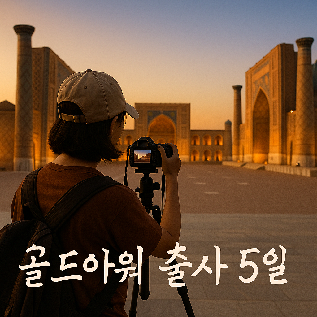 골든아워 출사 | 우즈베키스탄 가이드
